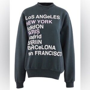 Anine Bing City Love Sweatshirt Size S